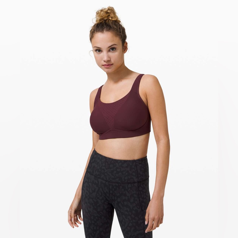 Lululemon Run Times High Support Bra - Cassis